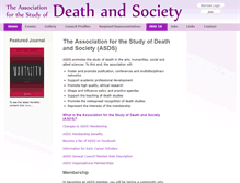 Tablet Screenshot of deathandsociety.org